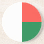 Patriotische Madagaskar-Flagge Getränkeuntersetzer<br><div class="desc">Patriotische Flagge Madagaskars.</div>