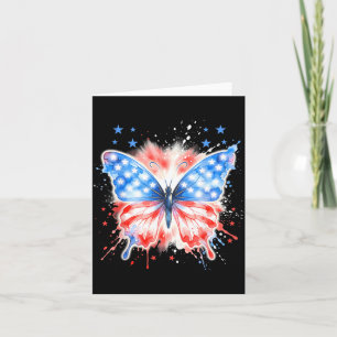 Patriotische Mädchen Frauen Amerikanische Flagge S Karte