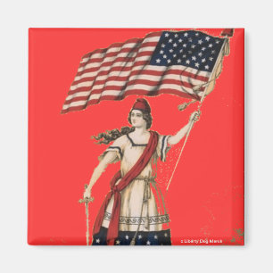 PATRIOTISCHE MAGNETS - 4. JULI - AMERIKA - USA MAGNET