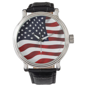 Patriotische Männer, Flaggen eWatch Armbanduhr