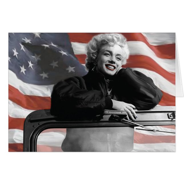 Patriotische Marilyn (Vorderseite (Horizontal))