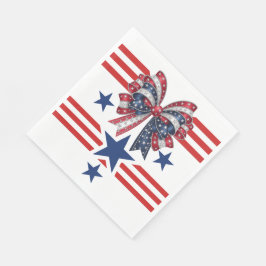 Patriotische Matching Paper Plate Serviette