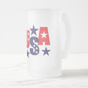 Patriotische Mattierte Kaffee-Tasse Mattglas Bierglas
