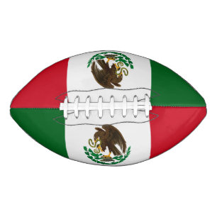 Patriotische Mexikanflagge Football