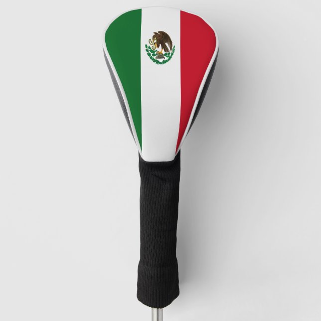 Patriotische Mexikanflagge Golf Headcover (Vorderseite)