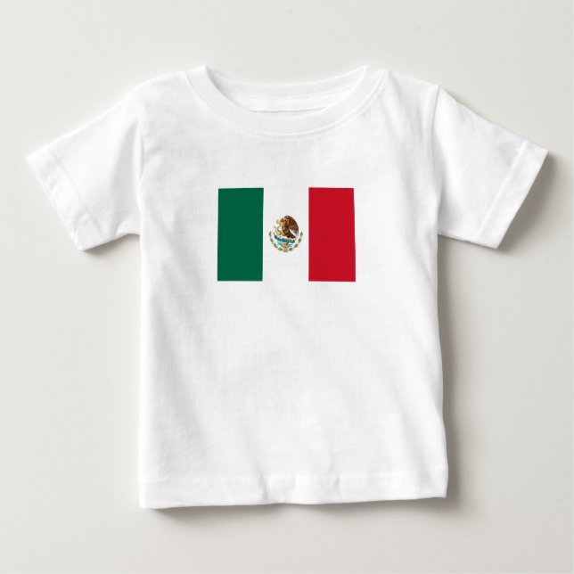 Patriotische mexikanische Flagge Baby T-shirt (Vorderseite)