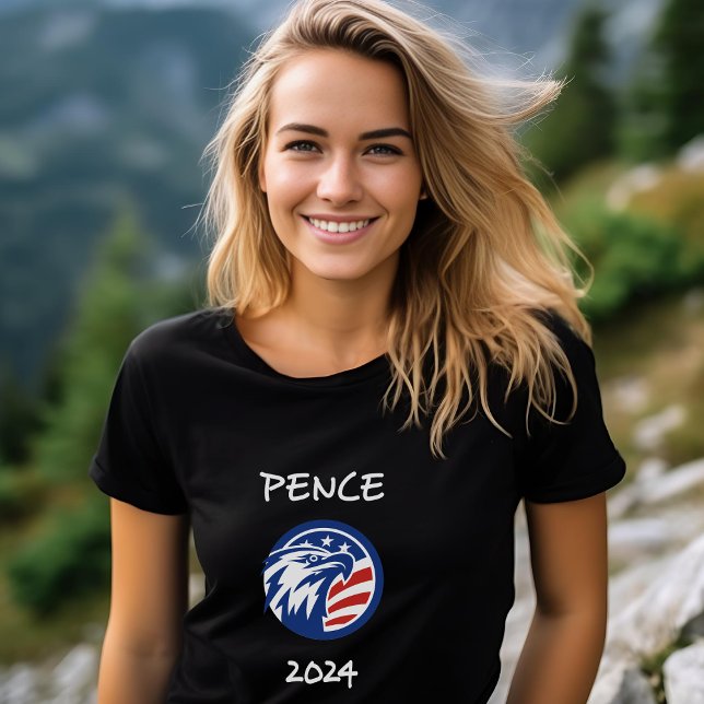 Patriotische Mike Pence 2024 Wahlen Eagle Dark T-Shirt (Von Creator hochgeladen)