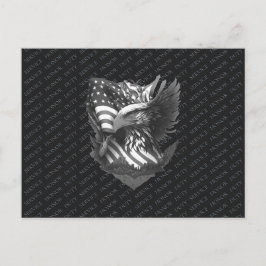 Patriotische Militär-Würdigung Danke Veteranen Feiertagspostkarte