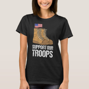 Patriotische militärische Unterstützung unserer Tr T-Shirt