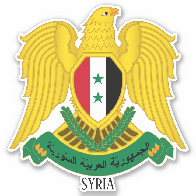 Patriotische Militärpolizei in Syrien Aufkleber (Vorderseite)