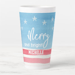 Patriotische moderne Wasserfarbenflagge Milchtasse