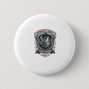 Patriotische Nachtmission Patriot Wolf Militär-Ins Button