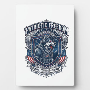 Patriotische Nachtmission Patriot Wolf Militär-Ins Fotoplatte