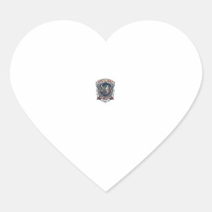 Patriotische Nachtmission Patriot Wolf Militär-Ins Herz-Aufkleber