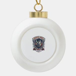 Patriotische Nachtmission Patriot Wolf Militär-Ins Keramik Kugel-Ornament