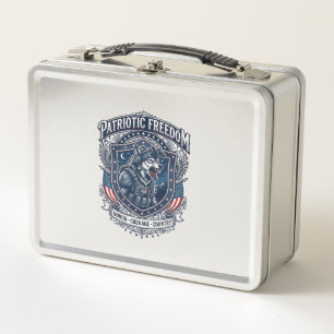 Patriotische Nachtmission Patriot Wolf Militär-Ins Metall Brotdose
