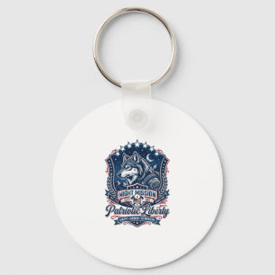 Patriotische Nachtmission Patriot Wolf Militär-Ins Schlüsselanhänger