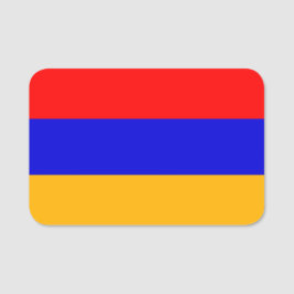 Patriotische Namensmarke mit armenischer Flagge Namensschild