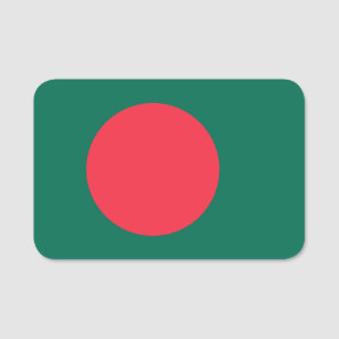 Patriotische Namensmarke mit Flagge in Bangladesch Namensschild