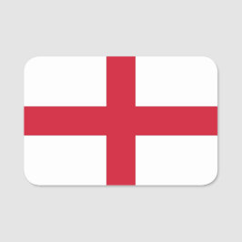 Patriotische Namensmarke mit Flagge in England Namensschild