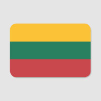 Patriotische Namensmarke mit litauischer Flagge