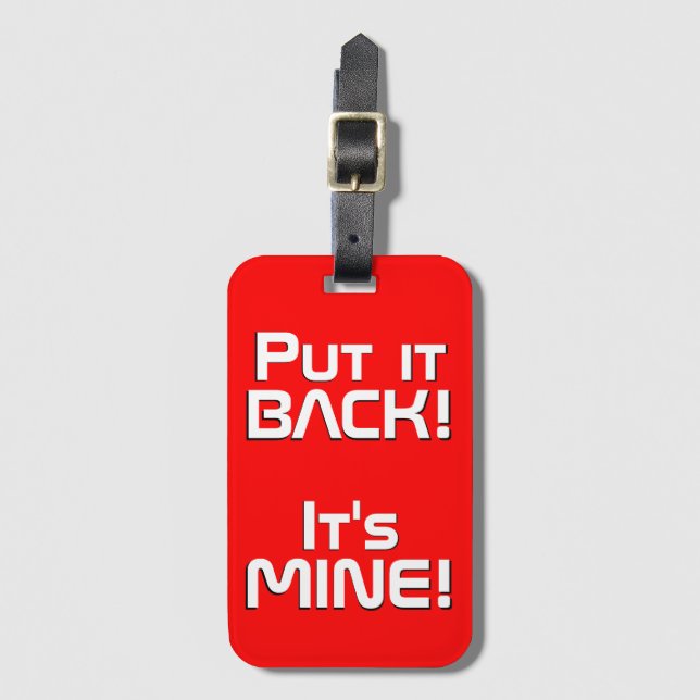 Patriotische Nationalflagge der Schweiz Gepäckanhänger (Vorderseite Vertikal)