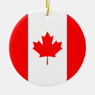 Patriotische Nationalflagge KANADA Keramikornament