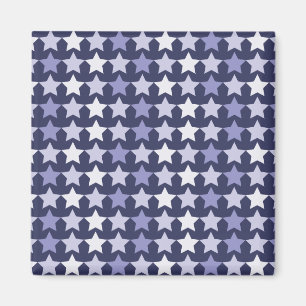 Patriotische Navy Blue Stars Magnet