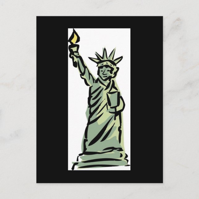 Patriotische New Yorker Hochzeiten retten die Datu Ankündigungspostkarte (Vorderseite)