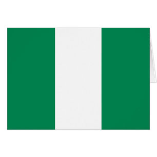 Patriotische nigerianische Flagge