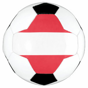 Patriotische österreichische Flagge Fußball