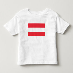 Patriotische österreichische Flagge Kleinkind T-shirt