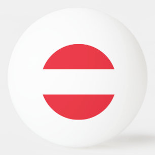 Patriotische österreichische Flagge Tischtennisball
