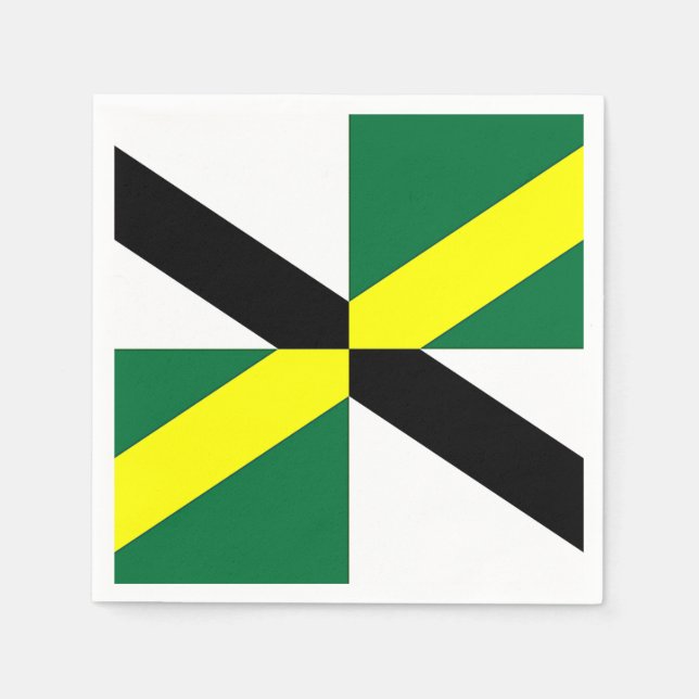 Patriotische Papierservietten mit der Fahne von Mo (Vorderseite)