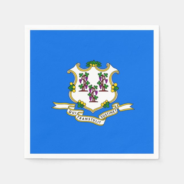 Patriotische Papierservietten mit Flagge von Conne (Vorderseite)