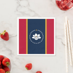 Patriotische Papiertücher mit der Flagge von Missi Serviette