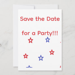 Patriotische Party-Einladung Einladung