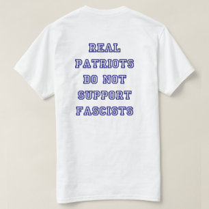 Patriotische Patrioten Antifaschismus Blau T-Shirt