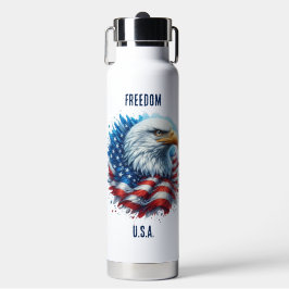 Patriotische Personalisierte USA Freiheit mit Adle Trinkflasche