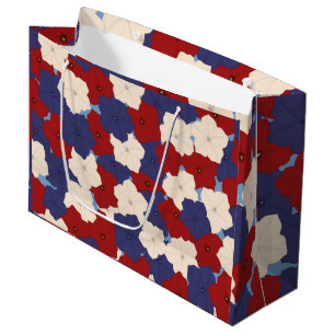 Patriotische Petunien Große Geschenktasche Geschenktüte
