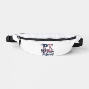 Patriotische Physiotherapie Vintage PT-Shirt-Desig Bauchtasche