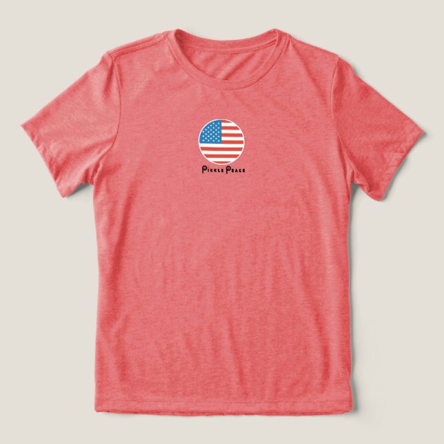 patriotische Pickle Tri-Blend Shirt (Design Vorderseite)