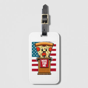 patriotische Pizza wähle mich Gepäckanhänger