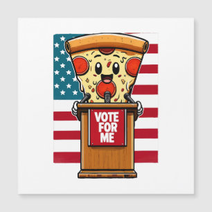 patriotische Pizza wähle mich Magnetkarte