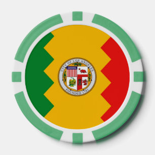 Patriotische Poker-Chips mit Flag Los Angeles Pokerchips