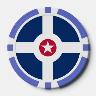 Patriotische Poker-Chips mit Flagge von Indianapol Pokerchips