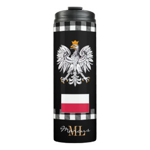 Patriotische Polen reisen Mug, polnische Flagge Thermosbecher