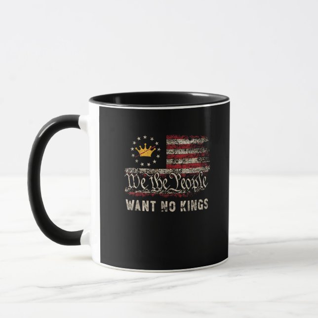 Patriotische Politik Protest Keine Könige In Ameri Tasse (Links)