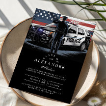 Patriotische Polizeibeamten-Abschlussfeier