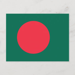 Patriotische Postkarte mit der Flagge von Banglade